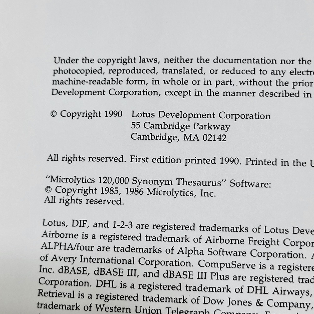 VTG 1990 Lotus Works Tutorial Reference Financial Worksheet User Guide Books - Picture 6 of 10